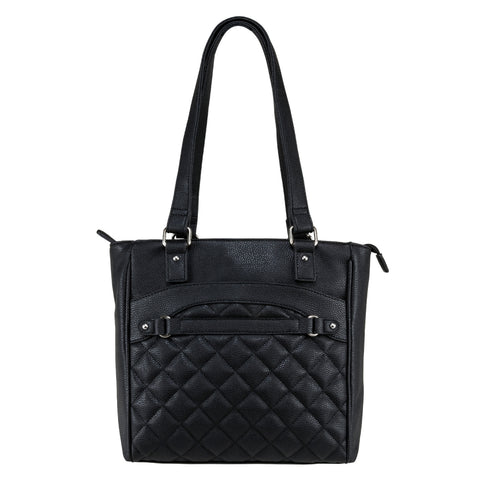 Quilted Tote - Black