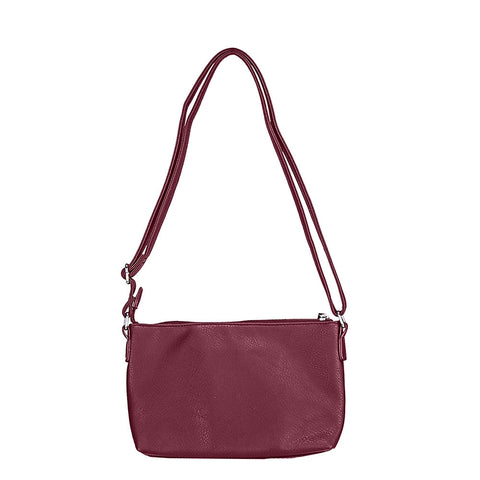 Quilted Crossbody Bag - Red