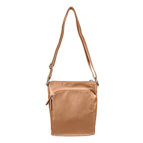 Messenger Crossbody Bag- Brown