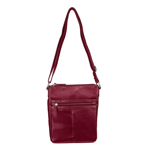 Messenger Crossbody Bag- Red