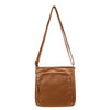 Small Messenger Crossbody Bag- Brown