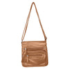 Small Messenger Crossbody Bag- Brown