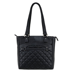 Quilted Tote - Black