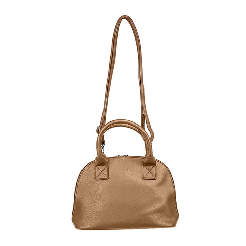 Small Dome Crossbody Bag - Brown