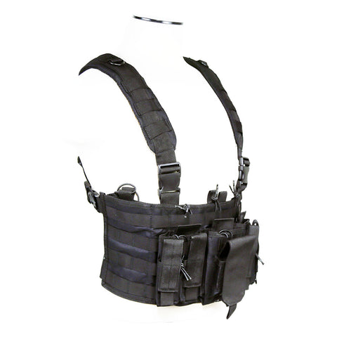 AR & PISTOL MAGS CHEST RIG - BLACK