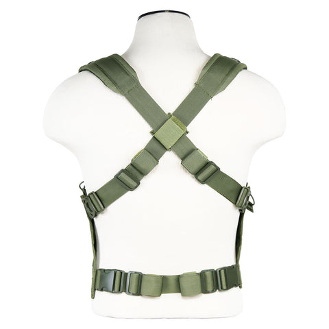 AR & PISTOL MAGS CHEST RIG - GREEN