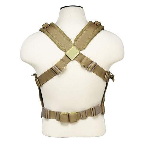 AR & PISTOL MAGS CHEST RIG - TAN