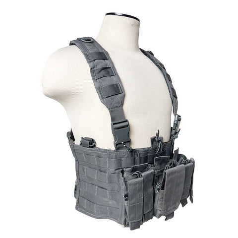 AR & PISTOL MAGS CHEST RIG - URBAN GRAY