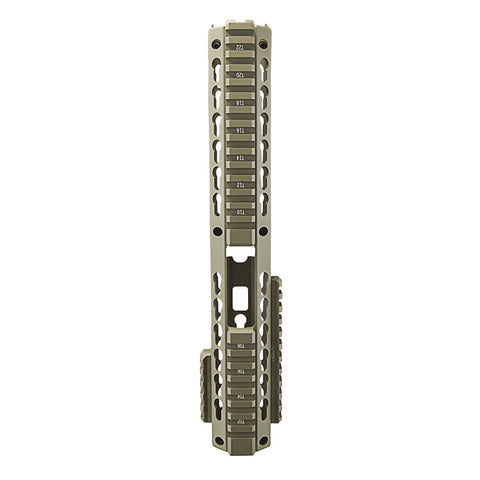 KeyMod® Drop In Handguard - 13"L Carbine Extended Handguard Length - Tan