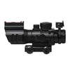 4X32 Compact Prismatic Scope with Fiber Optic BUIS- Y2001