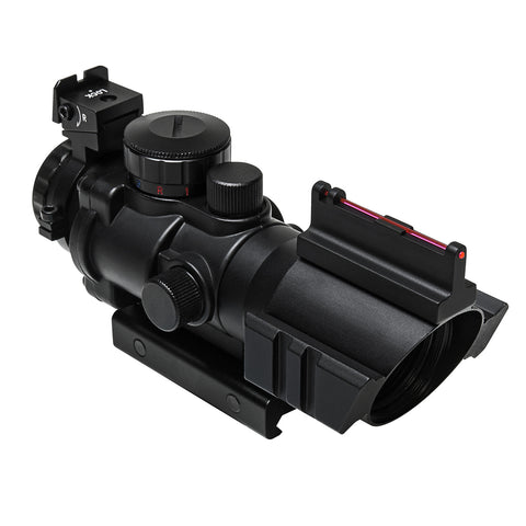 4X32 Compact Prismatic Scope with Fiber Optic BUIS- Y2001